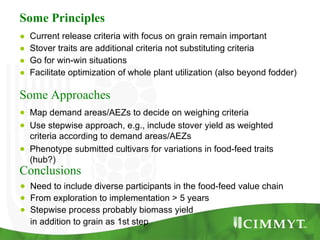 Improving the value of maize as livestock feed to enhance the livelihoods of maize-livestock farmers in East Africa