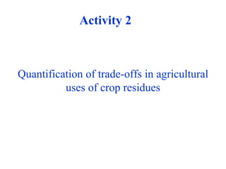 Balancing Livestock Needs and Soil Conservation: Assessment of Opportunities in Intensifying Cereal-Legume-Livestock Systems in West Africa