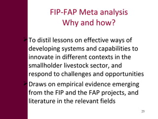 Fodder Adoption and Innovation Projects (FAP and FIP)