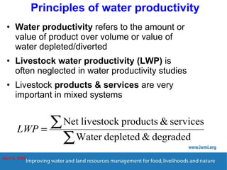 Enhancing Water Productivity in Crop-Livestock Systems of SSA:  Minimizing trade-offs and maximizing benefits