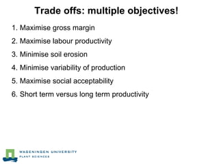 Modelling approaches to address crop-residue tradeoffs in mixed crop-livestock systems