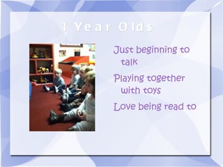 Each age group is separated 