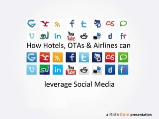 How Hotels, OTAs & Airlines can  leverage Social Media a  Rate Gain  presentation 