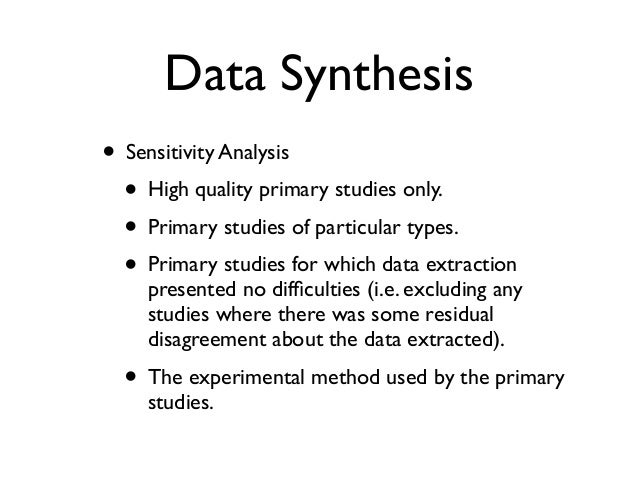 data synthesis systematic review example