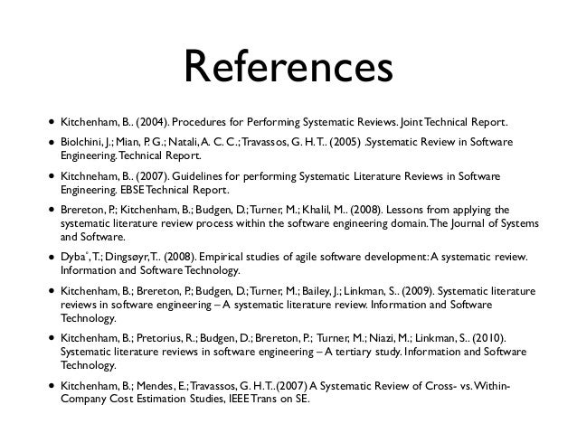 what is literature review with references