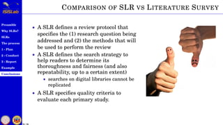 1 - Systematic Literature Reviews: introduction and methods