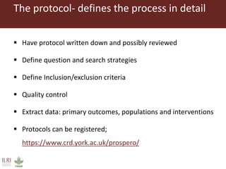 Introduction to systematic literature review