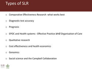 Introduction to systematic literature review