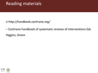 Introduction to systematic literature review