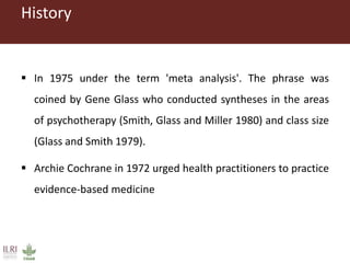 Introduction to systematic literature review