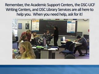 Sls1122 academic support services presentation fall 2018