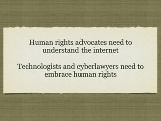 The internet: a new frontier for human rights | PPT