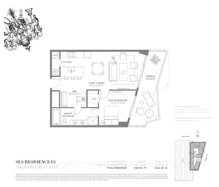 W/D
KITCHEN

A/C
TERRACE
198 SQ.FT.
LIVING & DINING
13’-1” x 20’-1”

D

DEN
5’-7” x 9’-1”
WIC

MASTER
BATHROOM

MASTER BEDROOM
11’-11” x 11’-0”

E

www.miamicondoinvestments.com

 