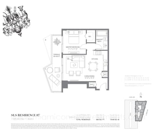 WIC
MASTER
BATH

B

MASTER BEDROOM
11’-7” x 11’-0”

TERRACE
168 SQ.FT.
KITCHEN

A

LIVING/DINING
12’-9” x 19’-4”

A/C

W/D

www.miamicondoinvestments.com

 