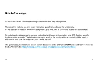 SLSC Implement S4HANA Public Edition with SAP Cloud ALM - Best Practice ...