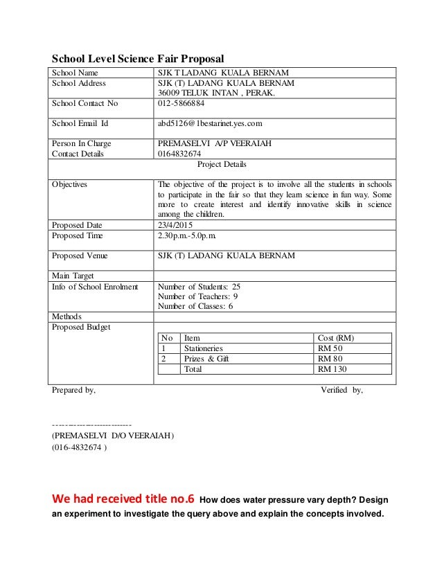 Science proposal