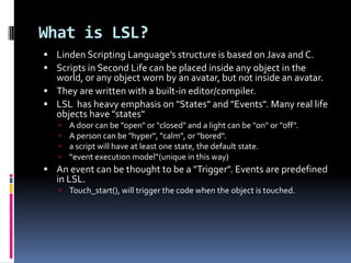 Sl scripting in English | PPT