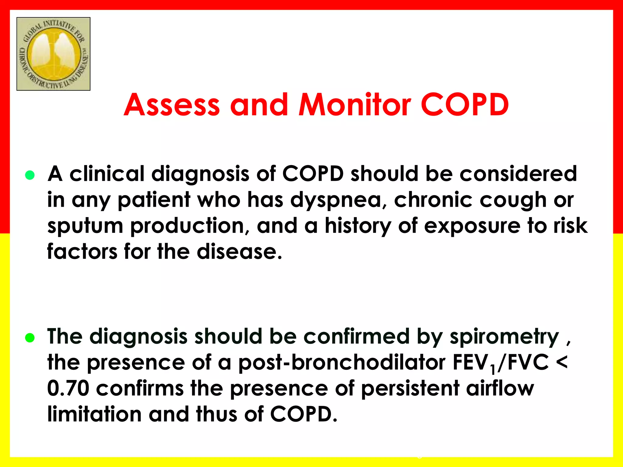 Diagnosis and Assessment of copd | PPTX