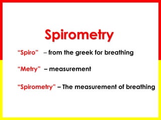 Spiro Questionnaire Diagnosis and Assessment of copd | PPTX