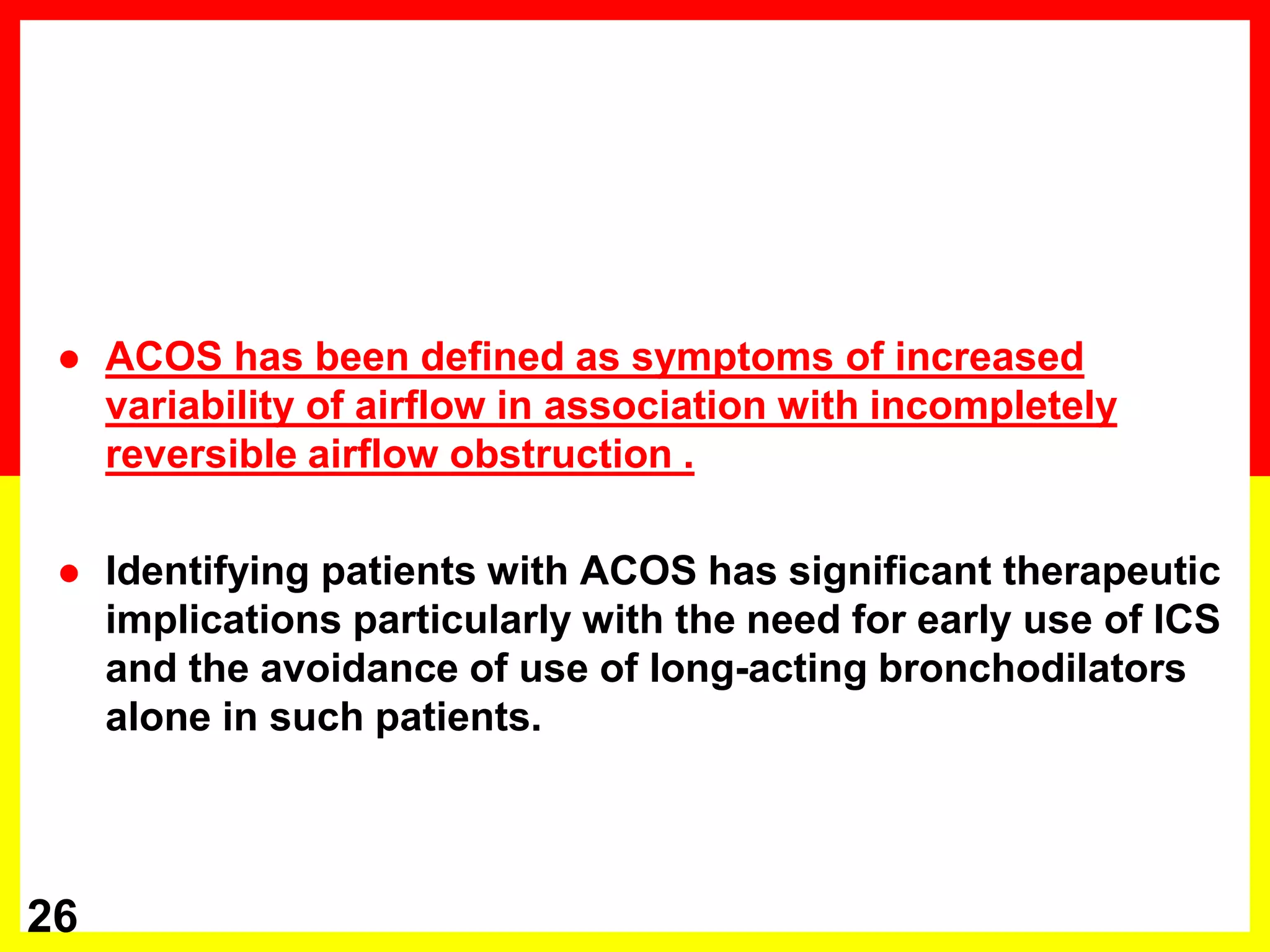 Asthma-COPD Overlap Syndrome (ACOS) | PPTX