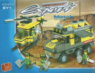 Sluban m38-b0137 Инструкция по сборке конструктора Слубан "Внедорожник" (джип и вертолет)