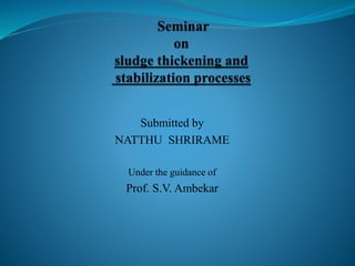 Submitted by
NATTHU SHRIRAME
Under the guidance of
Prof. S.V. Ambekar
 