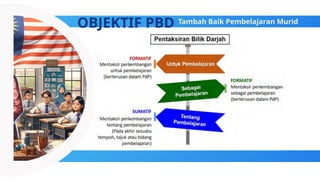 OBJEKTIF PBD Tambah Baik Pembelajaran Murid
 