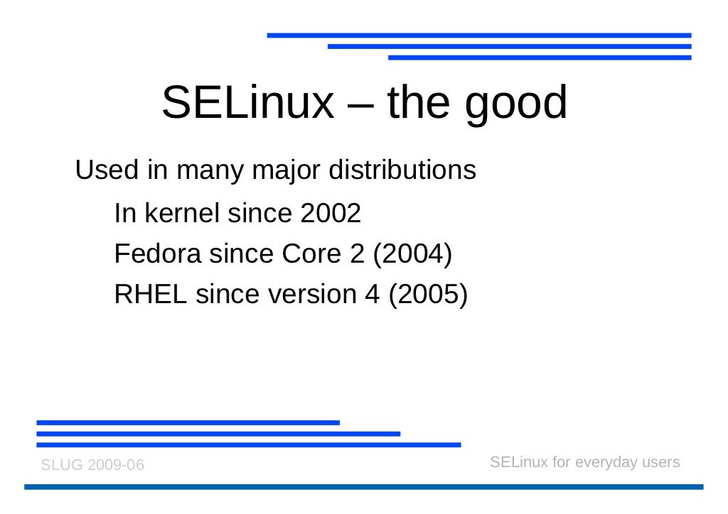 SELinux for Everyday Users