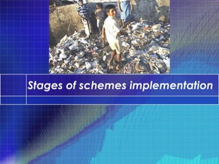 Stages of schemes implementation
 