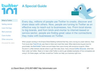 (c) David Strom (310) 857-6867 http://strominator.com  