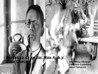 Narrativa de exilio: Max Aub y Rosa Chacel Sílvia Rivas Olivares Literatura Castellana Albert Ferrarons 