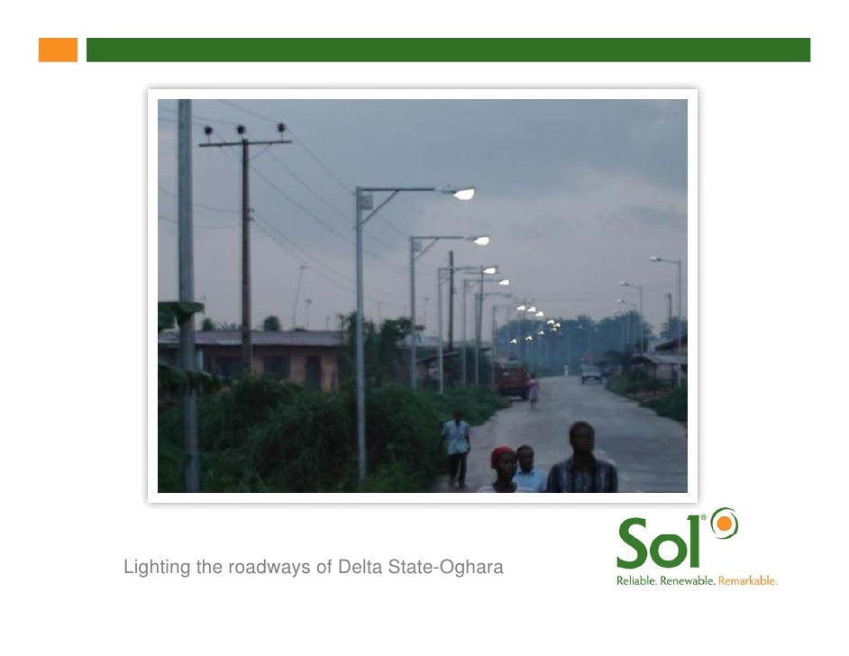 solar street lights In Africa