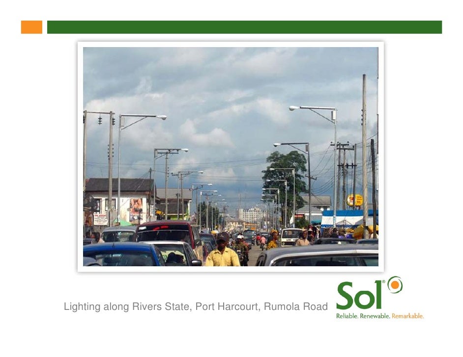 solar street lights In Africa