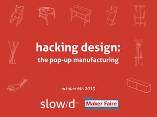 hacking design:
the pop-up manufacturing

october 6th 2013

 