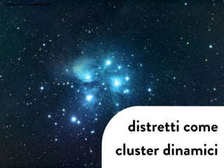 distretti come
cluster dinamici
@andrecatta / andrea@slowd.it
 
