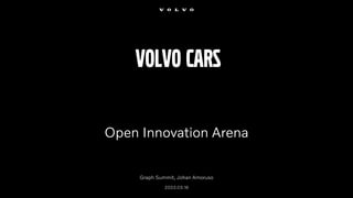 Graph Summit, Johan Amoruso
2023.03.16
Volvo Cars
Open Innovation Arena
 