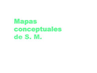Mapas conceptuales de S. M. 