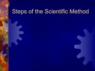 Steps of the Scientific Method 