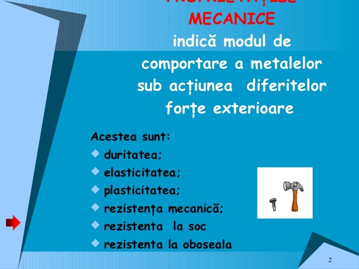 Exemple De Proprietati Mecanice  hamanbe