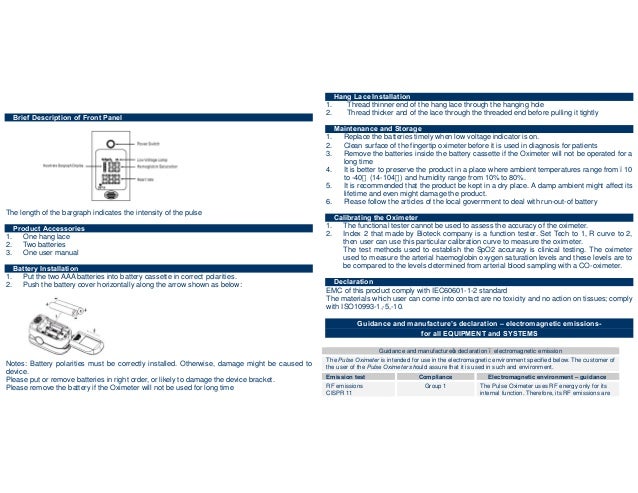 Sm 110 pulse oximeter