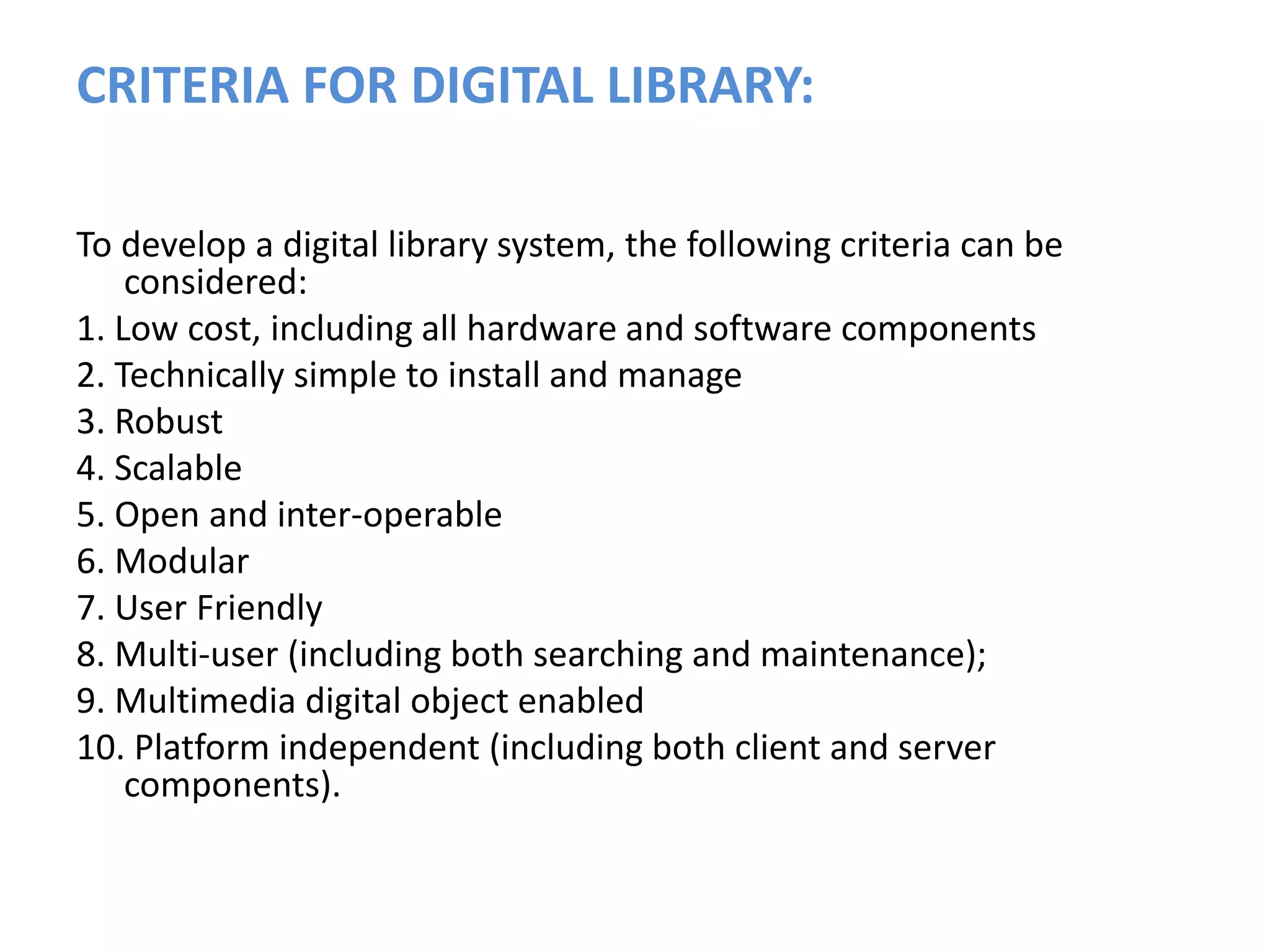 DIGITAL LIBRARY ARCHITECTURE | PPTX