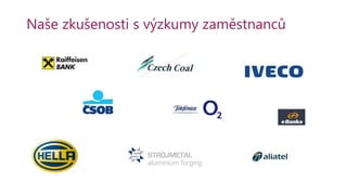 Naše zkušenosti s výzkumy zaměstnanců
 