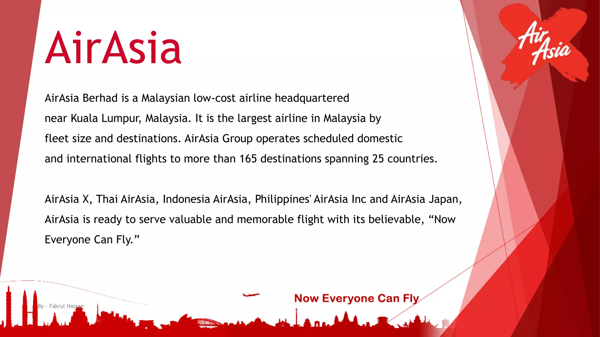 Low Cost Leadership Analysis On AirAsia - Presentation | PPTX