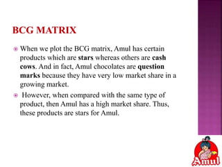 Amul Matrix AMUL marketing strategy | PPTX