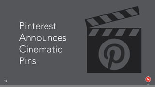 10
Pinterest
Announces
Cinematic
Pins
 