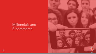 29
Millennials and  
E-commerce
 