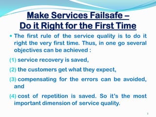 Service Fail Services Marketing - Service Encounter Failure & Recovery | PPTX