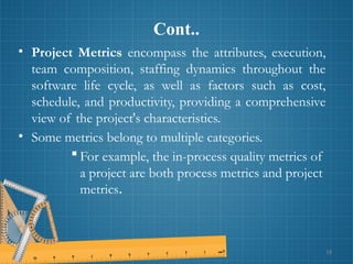 Software metrics chapter one overview of software metrics | PPTX