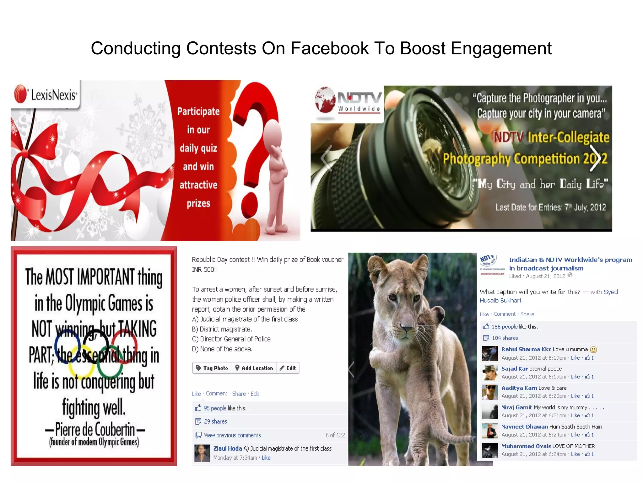 Conducting Contests On Facebook To Boost Engagement
 