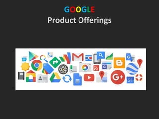 GOOGLE
Product Offerings
 